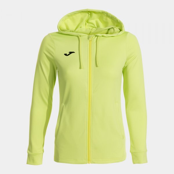 SCULPTURE II ZIP-UP HOODIE LIME