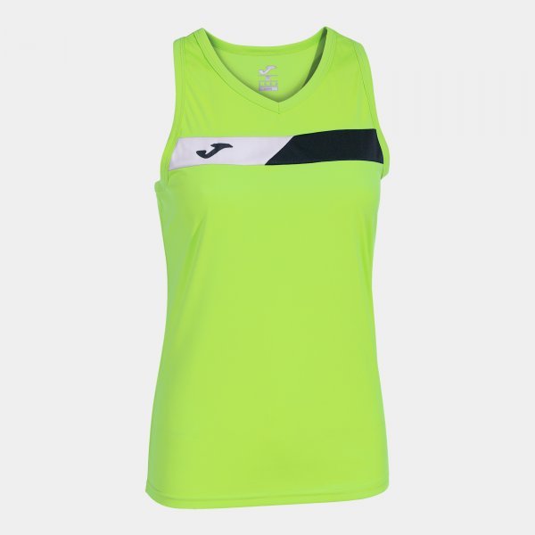 COURT SLEEVELESS SHIRT LIME BLACK WHITE