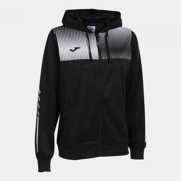 SUPERNOVA IV ZIP-UP HOODIE BLACK WHITE