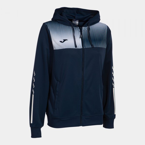 SUPERNOVA IV ZIP-UP HOODIE NAVY WHITE