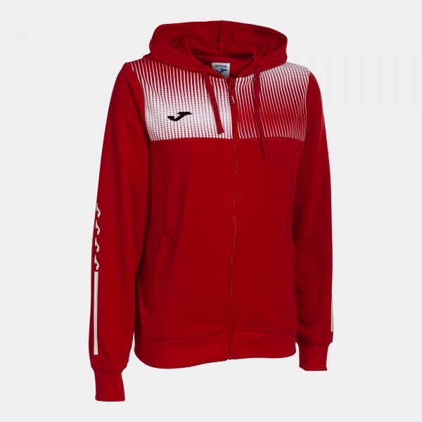 SUPERNOVA IV ZIP-UP HOODIE RED WHITE