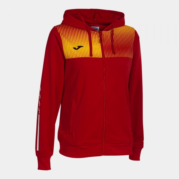 SUPERNOVA IV ZIP-UP HOODIE RED YELLOW