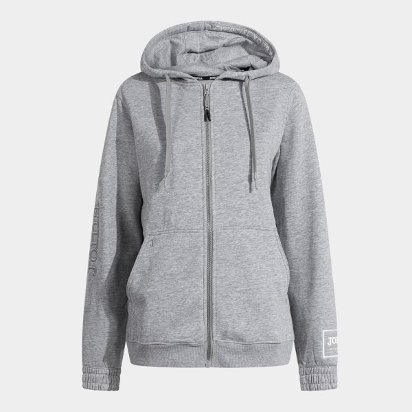 URBAN STREET ZIP-UP HOODIE MELANGE GRAY
