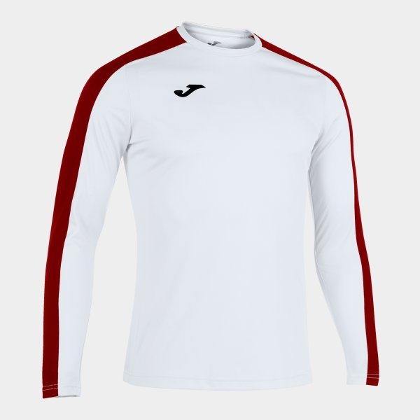 ACADEMY LONG SLEEVE T-SHIRT WHITE RED