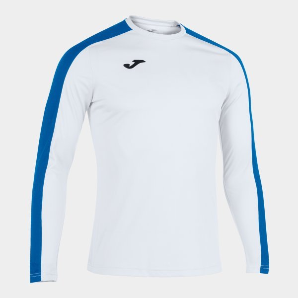 ACADEMY T-SHIRT WHITE-ROYAL M/L