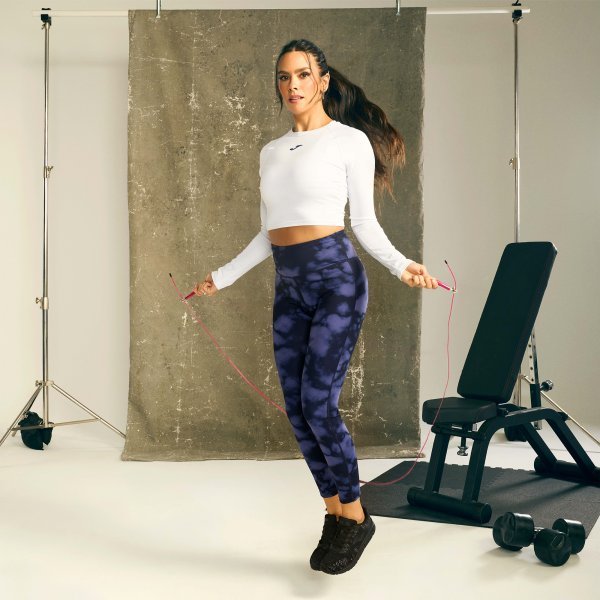 CORE LONG TIGHTS BLUE