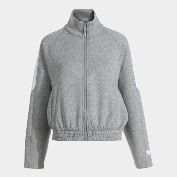 CORE FULL ZIP SWEATSHIRT MELANGE GRAY