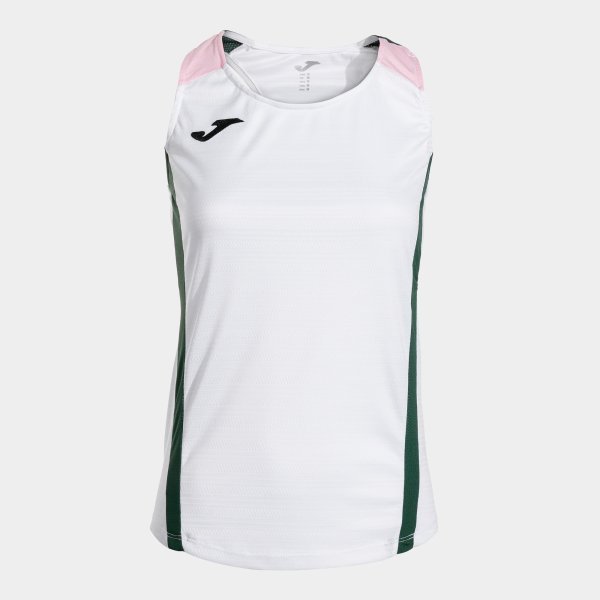 MONTREAL SLEEVELESS SHIRT WHITE MX GREEN