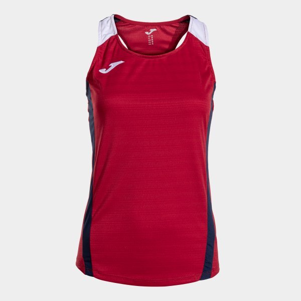 MONTREAL SLEEVELESS SHIRT RED NAVY BLUE