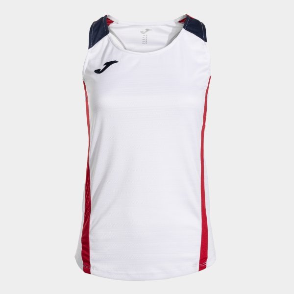 MONTREAL SLEEVELESS SHIRT WHITE RED