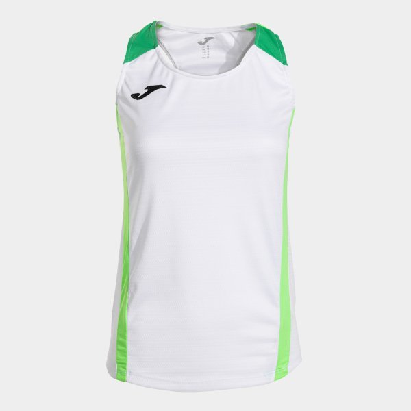 MONTREAL SLEEVELESS SHIRT WHITE FLUOR GREEN