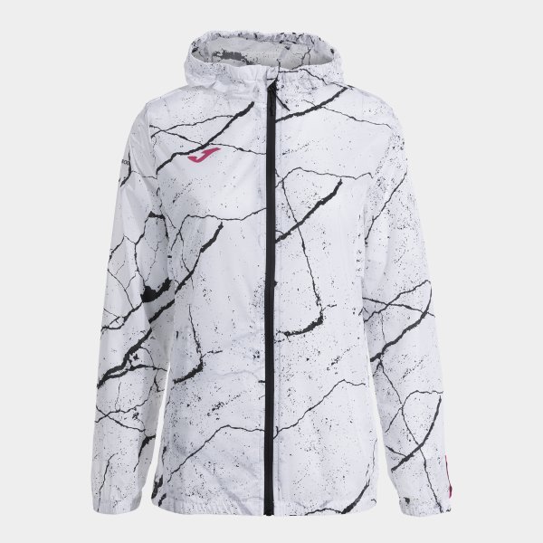 R-NIGHT RAINCOAT WHITE BLACK