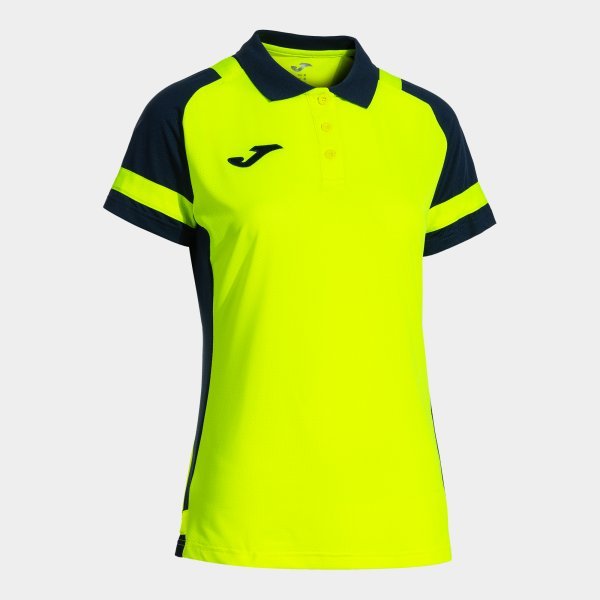 PHOENIX III SHORT SLEEVE POLO FLUOR YELLOW NAVY BLUE