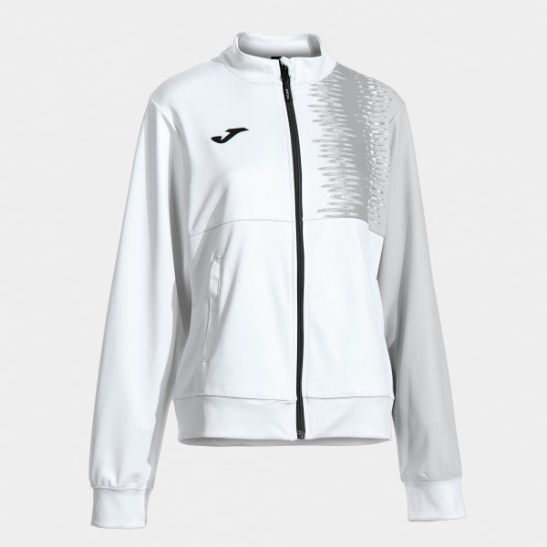 CHALLENGE FULL ZIP SWEATSHIRT WHITE LIGHT GRAY