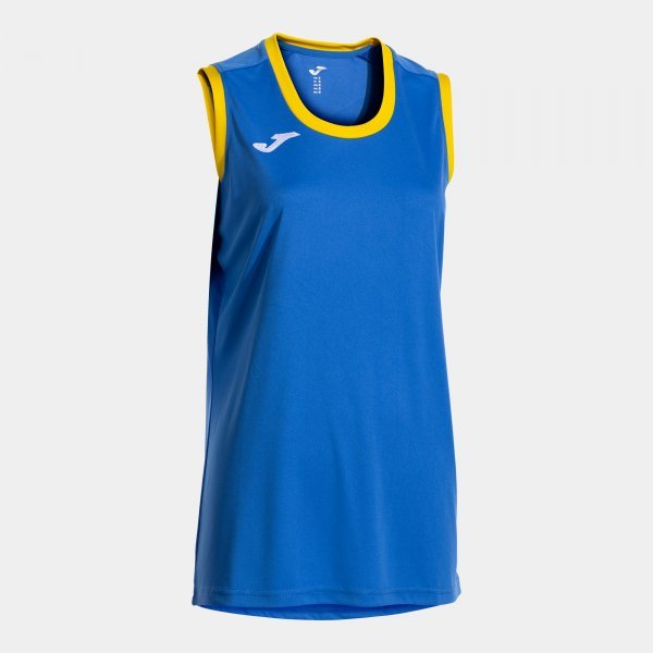 FINAL BASKET II SLEEVELESS SHIRT ROYAL BLUE YELLOW