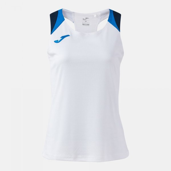 TERRA TANK TOP WHITE ROYAL BLUE