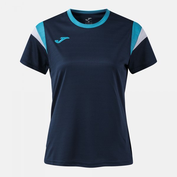 TERRA SHORT SLEEVE T-SHIRT DARK NAVY FLUOR TURQUOISE