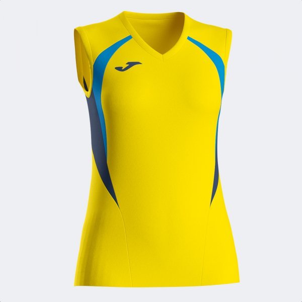 CHAMPIONSHIP 20 SLEEVELESS SHIRT YELLOW ROYAL BLUE