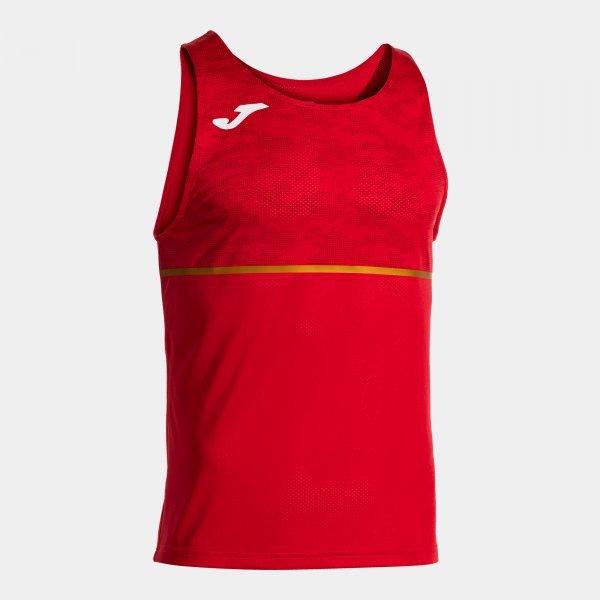 RECORD III SLEEVELESS SHIRT RED