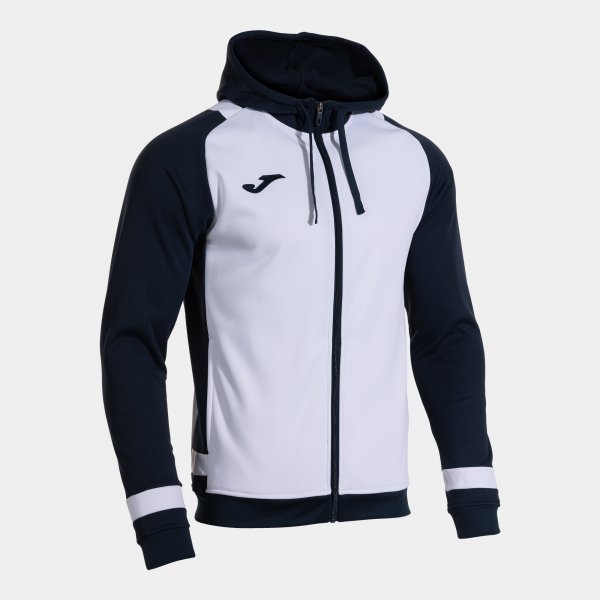 PHOENIX III ZIP-UP HOODIE WHITE NAVY BLUE