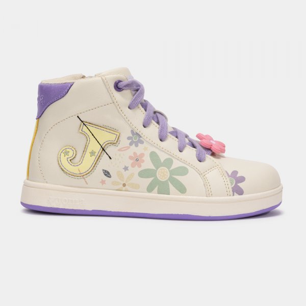 FLOWER JR 2525 BEIGE PURPLE