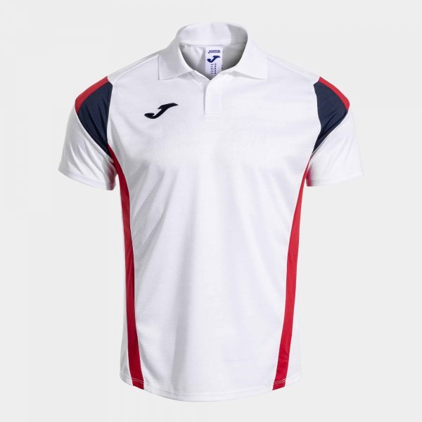 MONTREAL SHORT SLEEVE POLO WHITE RED
