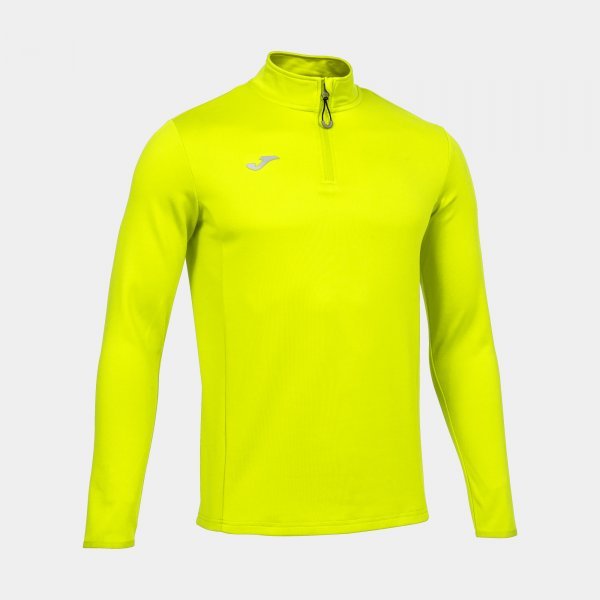 SWEATSHIRT RUNNING NIGHT YELLOW FLUORESCENT