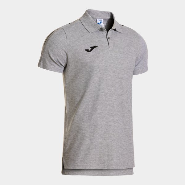 OLIMPIADA SHORT SLEEVE POLO MELANGE GRAY