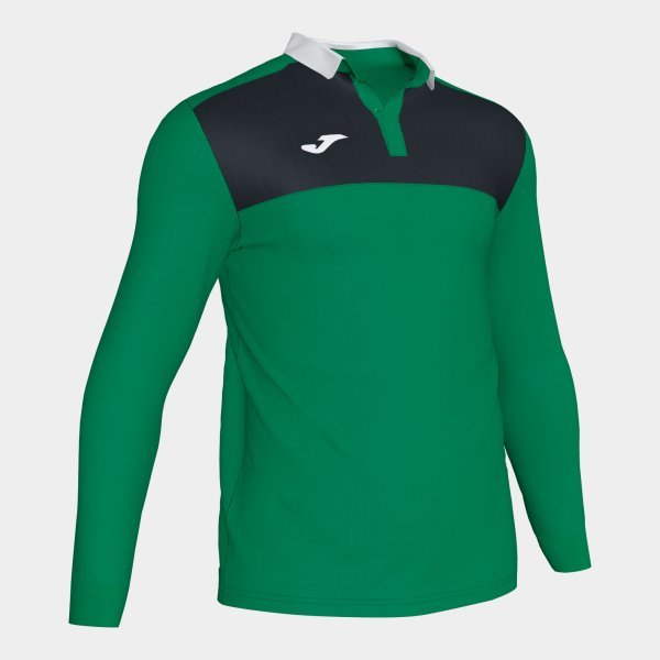 WINNER II POLO SHIRT GREEN-BLACK L/S