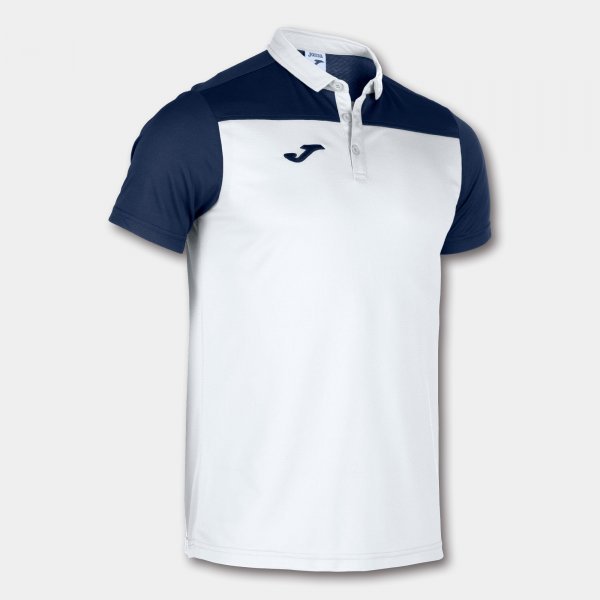 COMBI POLO SHIRT WHITE-NAVY S/S