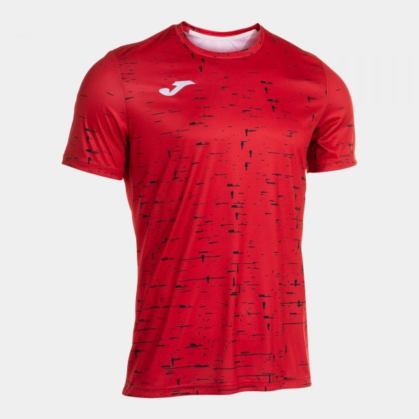 PERFORMANCE SHORT SLEEVE T-SHIRT RED BLACK