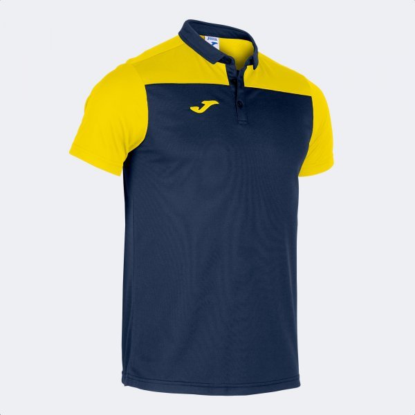 COMBI POLO SHIRT NAVY-YELLOW S/S