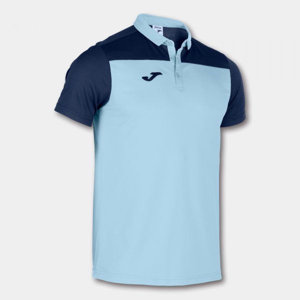 COMBI POLO SHIRT LIGHT BLUE-NAVY S/S