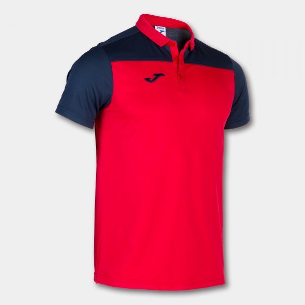 COMBI POLO SHIRT RED-NAVY S/S