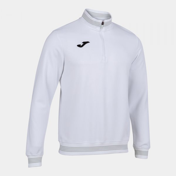 1/2 ZIP CAMPUS III WHITE SWEATSHIRT